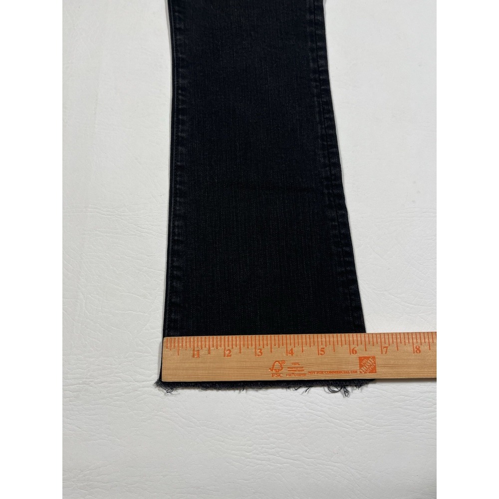 Mother Lil Hustler Ankle Fray Jeans Womens 24 Black Denim Not Guilty Frayed Hem - Picture 9 of 10